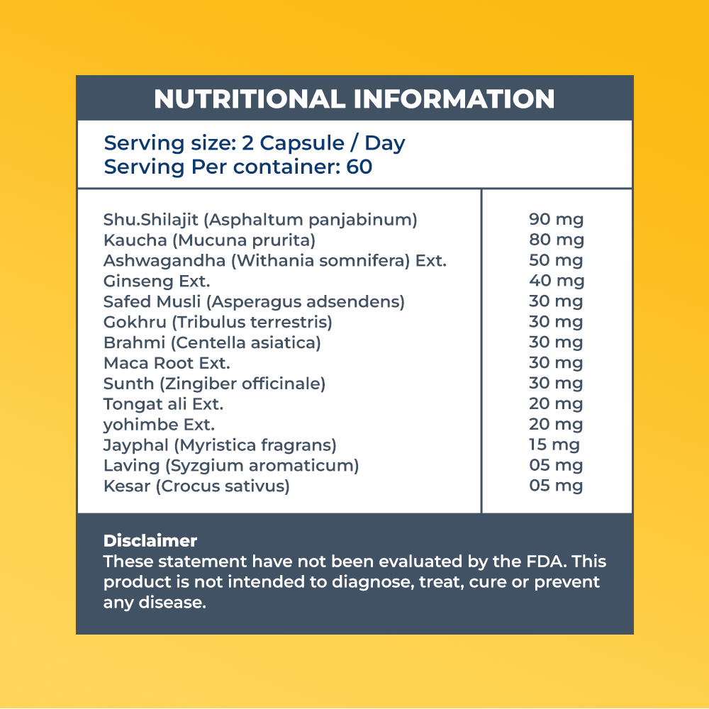 Moon Fire Capsule nutritional information