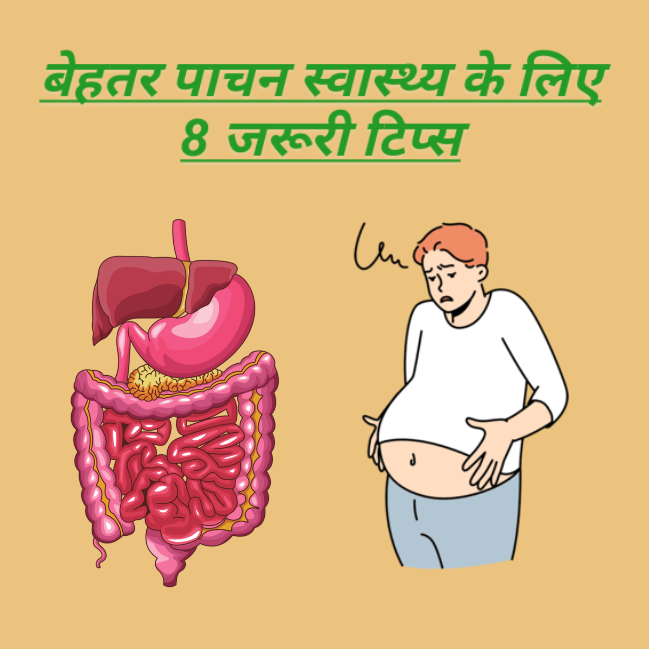 बेहतर पाचन स्वास्थ के 8 जरुरी टिप्स 1 Health Tips